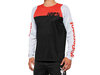 100% R-Core Long Sleeve Jersey   XL Black/Racer Red